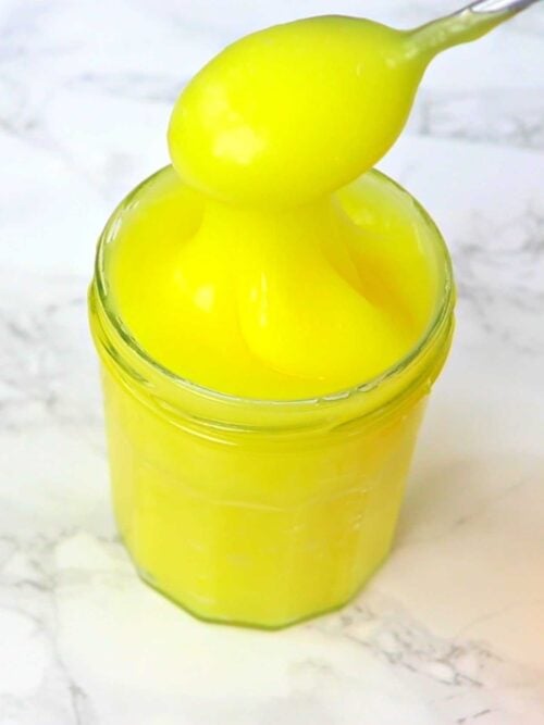 Eggless lemon curd that is still super creamy!