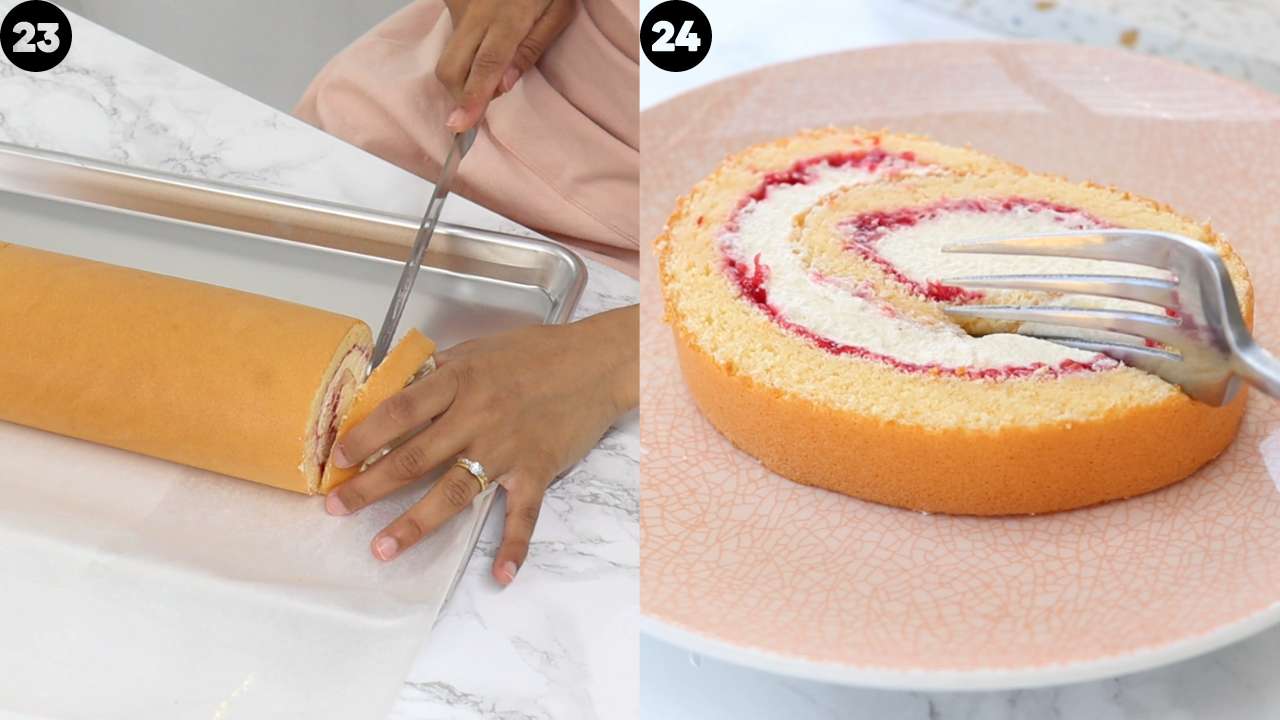 Light & Moist Swiss Roll Cake Cakes by MK