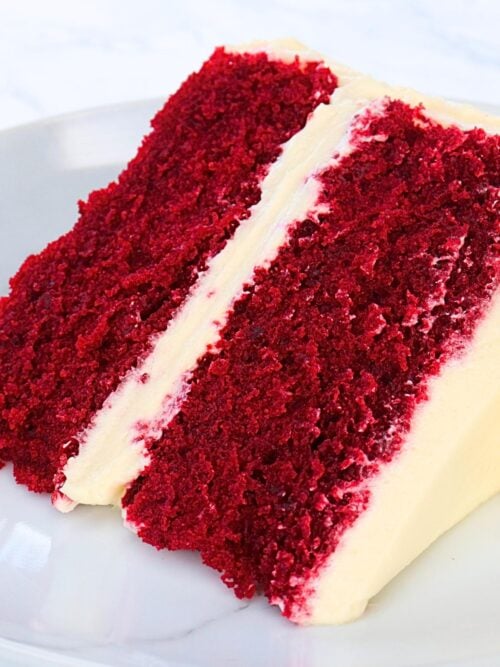 red velvet cake with ermine frosting