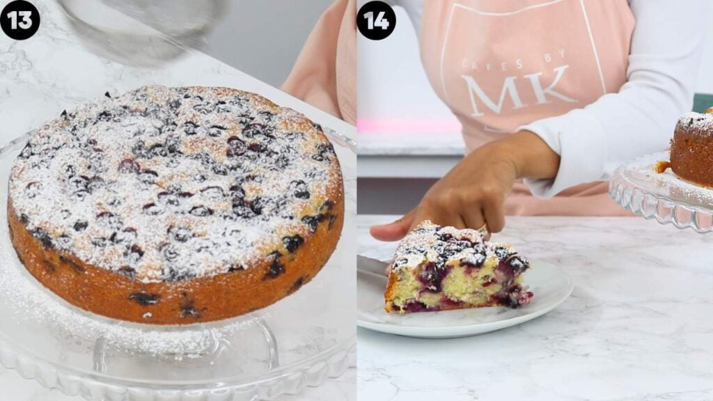 blueberry cake - Cakes by MK blueberry cake