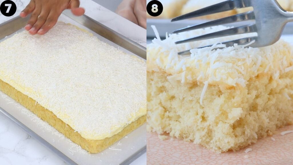 coconut sheet cake - Cakes by MK coconut sheet cake