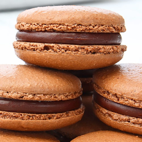 chocolate macarons