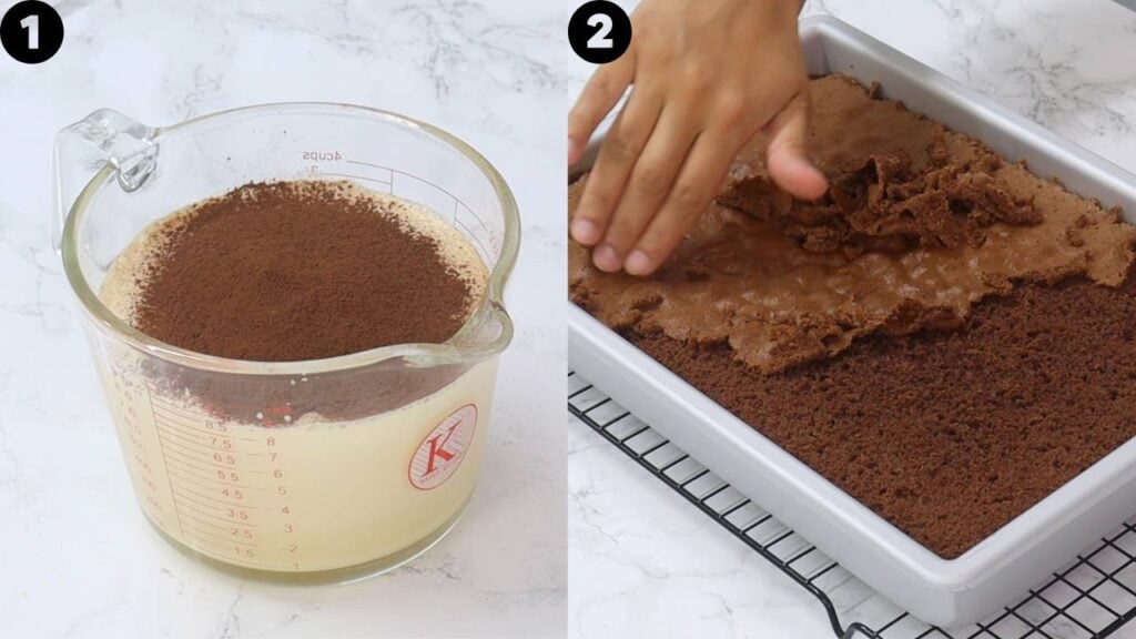 chocolate tres leches cake