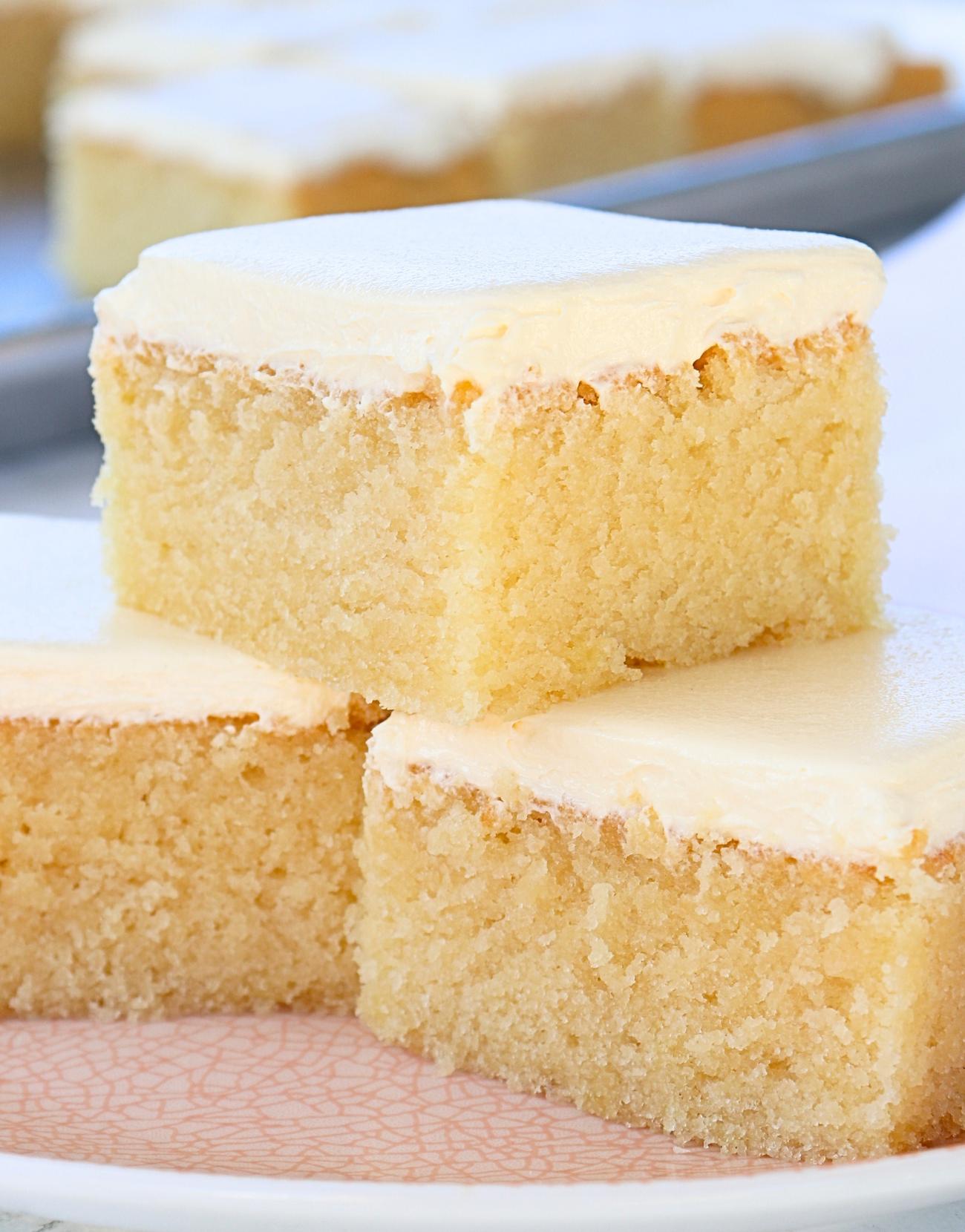 Fluffy Vanilla Sheet Cake