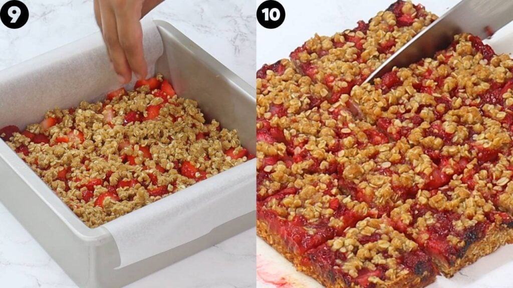 strawberry oatmeal bars