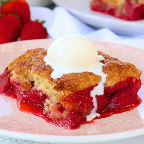 strawberry cobbler