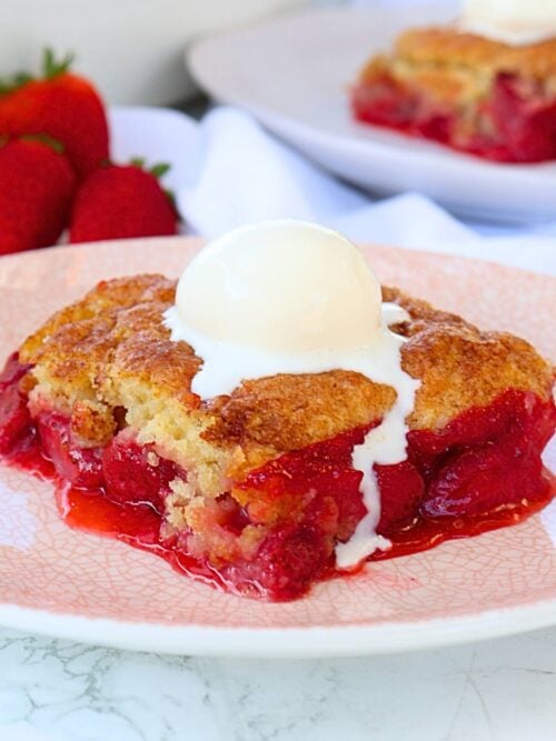 strawberry cobbler