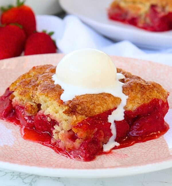 strawberry cobbler