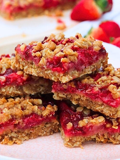 strawberry oatmeal bars