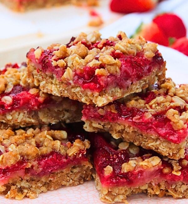 strawberry oatmeal bars