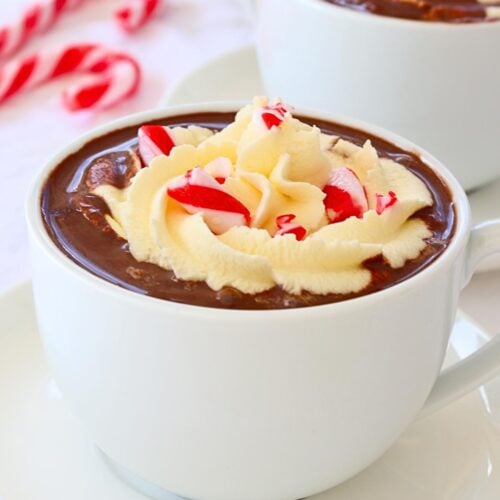 peppermint hot chocolate