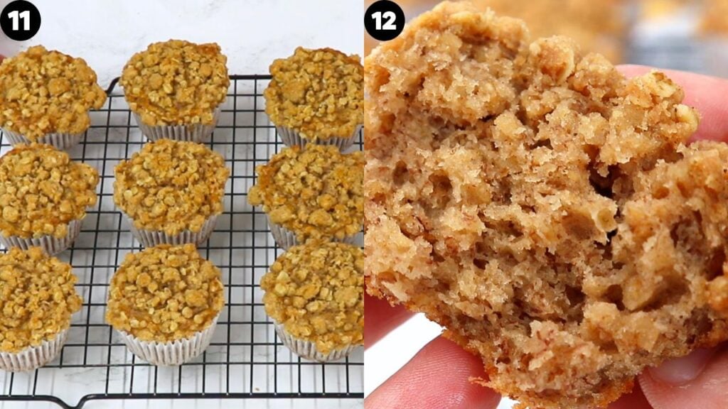 banana oatmeal muffins