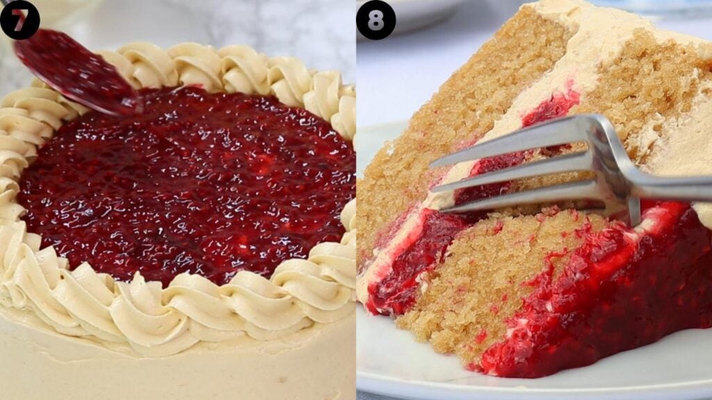 peanut butter and jelly cake