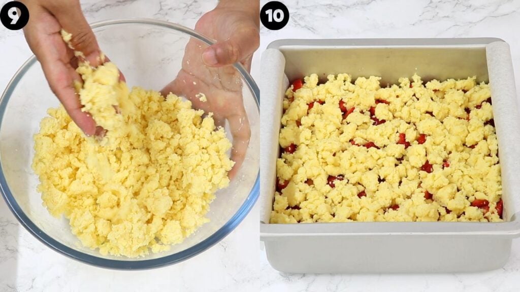 strawberry crumb bars - Cakes by MK strawberry crumb bars