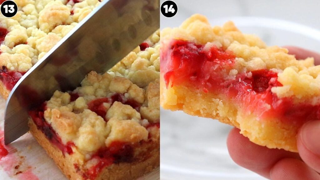 strawberry crumb bars - Cakes by MK strawberry crumb bars
