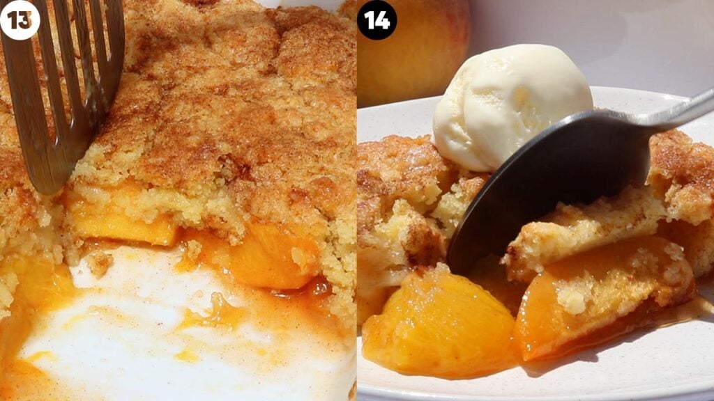 peach cobbler