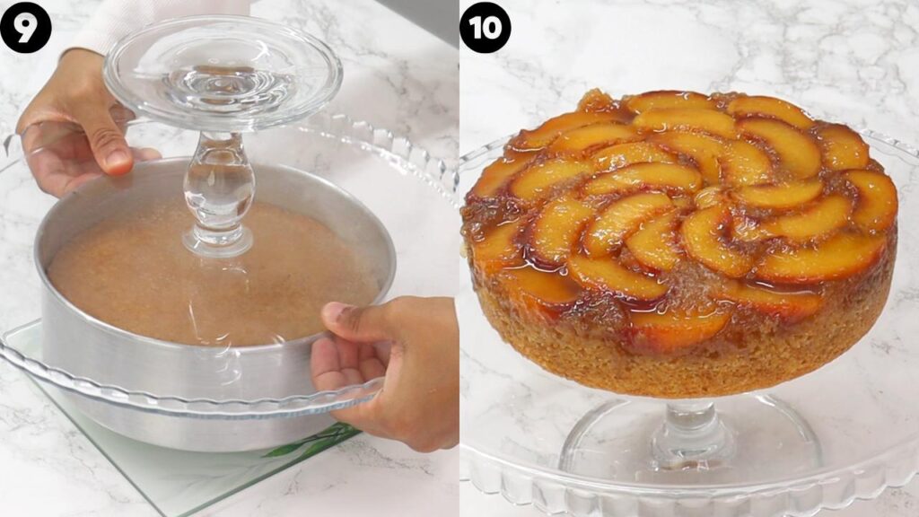 peach upside down cake