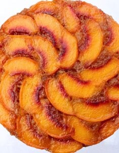 peach upside down cake
