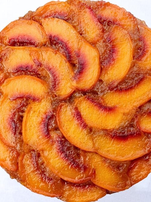 peach upside down cake