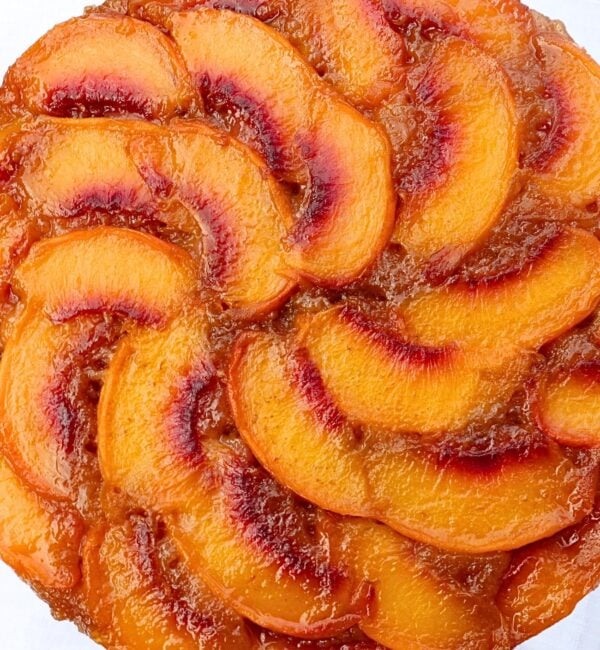 peach upside down cake
